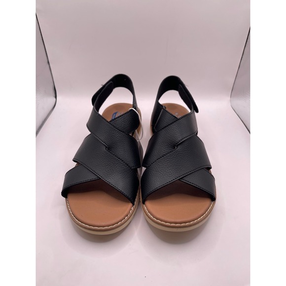 Skechers Shoes - BOBS from Skechers Arch Fit Oasis Cozy Crosser Black Vegan Sandals 8